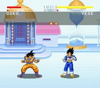 une photo d'Ã©cran de Dragon Ball Z sur Nintendo Super Nes